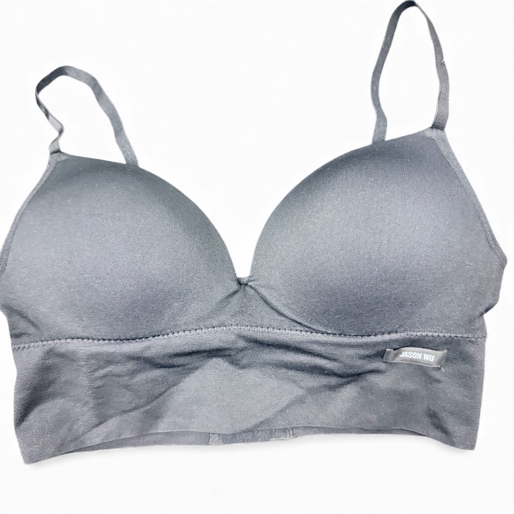 NWOT Jason Wu Black Wide Band Padded Underwire Push Up Bra Size 34C